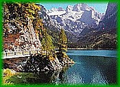 Vorderer Gosausee, v pozad Dachstein